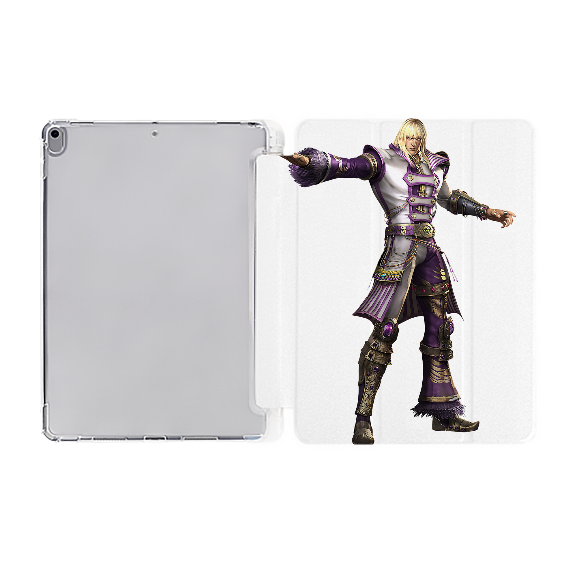 （画像用） 北斗の拳 Fist of the North Star IPad ケース ペン収納付き 三つ折りスタンド PUレザー×シリコン 対応機種9.5/10.5/10.9インチ